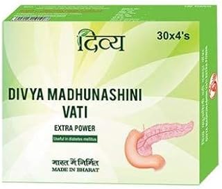 Patanjali Ayurved Limited Divya Madhunashini Vati Extra Power (60 gm) -Pack of 2