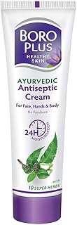 BoroPLus Ayurvedic Antiseptic Cream with 10 super herbs |24 hrs Moisturisation |Glowing Skin|For Face, Hand & Body | Heals and Protects the skin|200ml