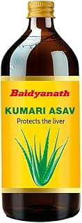 Baidyanath Kumari Asav | Ayurvedic Herbal Tonic for Liver & Digestive Balance | Aloe Vera & 39 Herbal Ingredients |450 ml