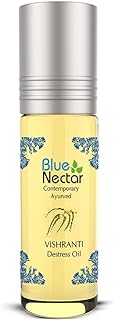 Blue Nectar Destress Oil Roll On, for relief from Headache, Migraine & Sinusitis,9ml