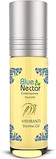 Blue Nectar Destress Oil Roll On, for relief from Headache, Migraine & Sinusitis,9ml