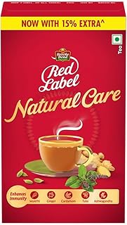 Brooke Bond Red Label Natural Care Tea, With 5 Ayurvedic Ingredients, 500/575 Grams, Black Tea, (Weight May Vary)