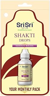 Sri Sri Tattva Shakti Drops - Ayurvedic Immunity Booster For All | Best For Strength & Stamina, Relief From Cold & Sore Throat | Monthly Pack | 30 ml