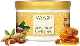 Vaadi Herbals Instant Glow Face Pack, Almond and Honey, 600g