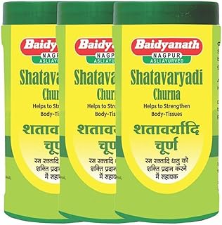 Baidyanath Asli Ayurved Shatavaryadi Churna | Ayurvedic Herbal Blend for Strength & Well-Being | Enriched with Shatavari, Ashwagandha & Gokhru | 60 gm (Pack of 3)