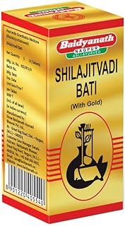 Baidyanath Asli Ayurved Shilajitvadi Bati with Gold - 5 Tablets | General Wellness Tablets | Urinary Support