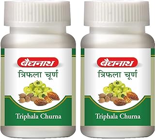 Baidyanath Asli Ayurved Triphala Churna - 240gm | Supports Healthy Digestive Tract | Helpful in Bowel Wellness, Acidity & Gas Relief (Pack of 2)