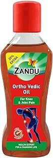 Zandu Ortho Vedic Oil - 120ml | Ayurvedic Oil for Relief from Knee and Joint Pain,Muscle Pain, Osteoarthritis Visible Improvement in 7 days