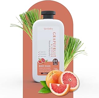 Bio Valley Daily Shower Body Wash with Blissful Spa Experience Deeply Nourishing Softer, Glowing & Smoother Skin for Men and Women All Skin Type - Grapefruit (250ml)