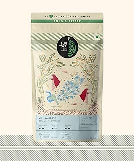 Blue Tokai Coffee Roasters Vienna Roast - Dark Roast (South Indian Filter Coffee) 250g | Made With 100% Specialty Grade Arabica Freshly Roasted Ground Coffee, Bag
