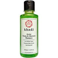 Pack of 2 Kumkum Khadi Herbal Neem & Aloevera Shampoo (210ml)