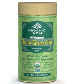Organic India Tulsi Green Tea 100 gm Tin