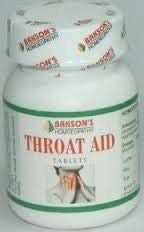 Throat Aid Tablet (75 tabs) Relieves Sore Throat - Baksons Homeopathy - alldesineeds