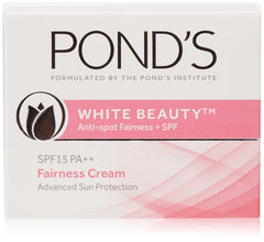 Buy 2 x Pond's White Beauty Anti-spot fairness SPF 15 PA++ Fairness Cream, 35g each online for USD 27.8 at alldesineeds
