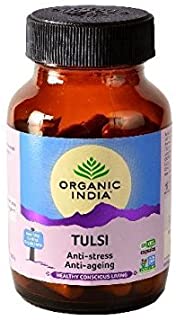 2 Pack of Organic India Tulsi - 60 Capsules Bottle