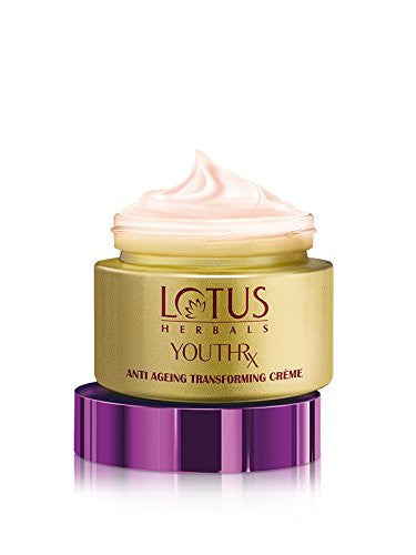 Buy Lotus Herbals Youthrx Anti Ageing Tranforming Crame SPF 25 Pa+++ Preservative Free, 50g online for USD 9.99 at alldesineeds