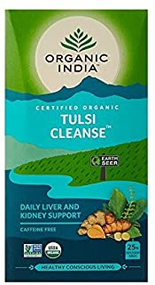 2 Pack of Organic India Tulsi Cleanse- 25 Tea Bags
