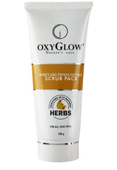 Oxyglow Honey and Papaya Enzymes Scrub Pack, 100g - alldesineeds