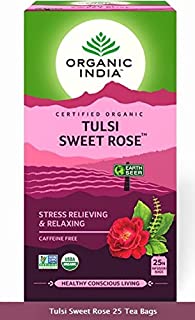 2 Pack of Organic India Tea's - 25 TB (Sweet Rose)