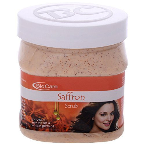 Buy BioCare Saffron Scrub Enriched with Kesar and Wheatgerm Oil, 500ml online for USD 18.75 at alldesineeds
