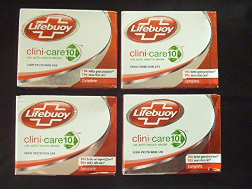 Buy 4 X Lifebuoy Clini Care Soap 10 Time Better Production Against Germs 75g X 4 Bar online for USD 14.9 at alldesineeds