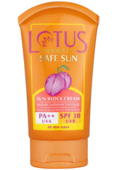 Buy Lotus Herbals Safe Sun Block Cream SPF 30, 100g online for USD 9.4 at alldesineeds