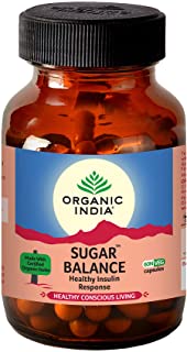 2 Pack of Organic India Sugar Balance - 60 Capsules Bottle