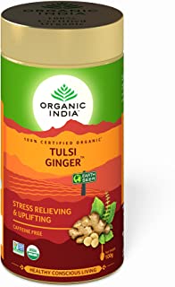 2 Pack of Organic India Tulsi Ginger 100 GM Tin