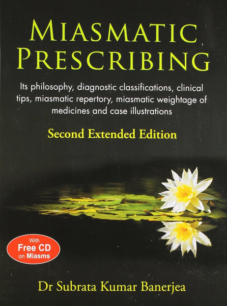 Miasmatic Prescribing: Its Philosophy, Diagnostic Classifications, Clinical T [[Condition:Brand New]] [[Format:Paperback]] [[Author:Dr. Banerjea Subrata Kumar]] [[ISBN:8131909433]] [[Edition:second edition]] [[ISBN-10:8131909433]] [[binding:Paperback]] [[manufacturer:B. Jain Publishing]] [[number_of_pages:312]] [[publication_date:2011-03-30]] [[brand:B. Jain Publishing]] [[ean:9788131909430]] for USD 37.51