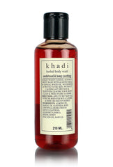 Buy 2 x KHADI - Sandalwood & Honey Herbal Body Wash - 210ml each online for USD 15.99 at alldesineeds