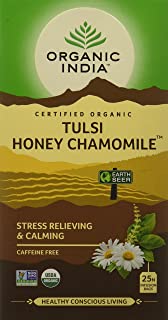 2 Pack of Organic India Tulsi - 25 Tea Bags (Honey Chamomile)