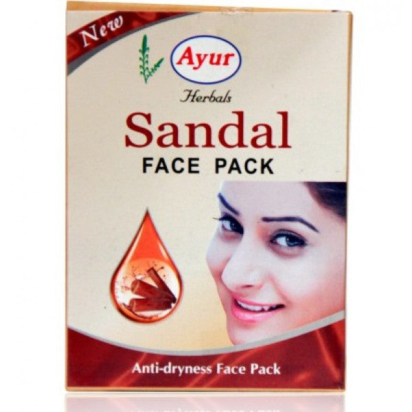 Buy Ayur Sandal Face Pack 100Gm - Pack Of 3 (300 gms) online for USD 16.34 at alldesineeds