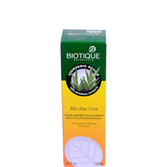 2 x Biotique Bio Aloe Vera Face & Body Sun Lotion 120 ml each - alldesineeds