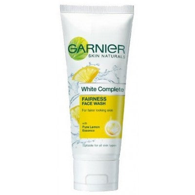 Buy 4 Pack Garnier White Complete Fairness Face Wash 100 gms each (Total 400 gms) online for USD 25.05 at alldesineeds