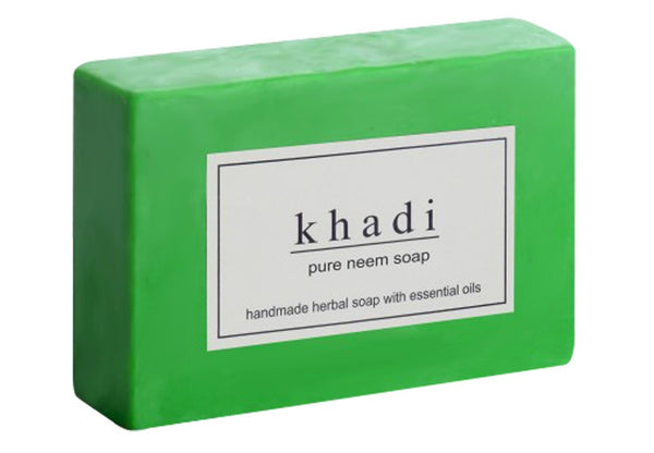 Buy 3 Pack Khadi Pure Neem Soap 125 gms each (total of 375 gms) online for USD 19.15 at alldesineeds