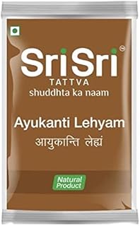 Lichie Sri Sri Tattva Ayukanti Lehyam - Natural Product, 5.5g with Free Desi Khajana Herb(3 count)