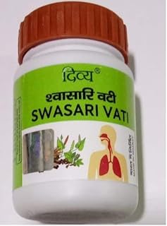 Patanjali Divya Swasari Vati 80 Tablets, Ayurvedic Tablets for Respiratory Health, Cough, Cold, and Asthma Relief, 59g (Pack of 1)