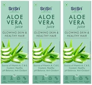 Sri Sri Tattva Shuddhta Ka Naam | Aloe Vera Juice - Natural | Supports Healthy Weight Management | Aids in Detox | Improve immunity | 1 L Each (Pack 3)