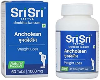 Sri Sri Tattva Ancho Lean - Weight Loss, 60 Tabs | 1000mg (Pack of 2)