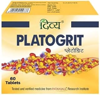 Patanjali Divya Platogrit 60 Tab