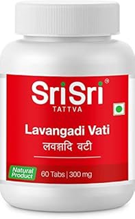 Sri Sri Ayurveda Tattva Sri Sri Tattva Lavangadi Vati 300Mg Tablet - 60 Count- Pack 5, (Ayurveda-88)