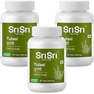Sri Sri Tattva Tulasi Tablet, 500mg (Pack of 3)