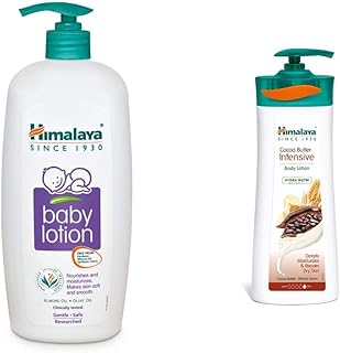 Himalaya Baby Lotion 700ml and Himalaya Herbals Cocoa Butter Intensive Body Lotion, 400ml