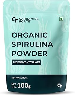 Carbamide Forte 100% Organic Spirulina Powder | Spirulina | Spirulina Powder Organic - 100g
