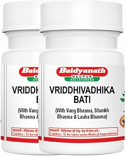 Baidyanath Asli Ayurved Vriddhivadhika Bati - 40 Tablets (Pack of 2) | Ayurvedic Support for Digestive Wellness & Healthy Metabolism | With Triphala & Shankh Bhasma