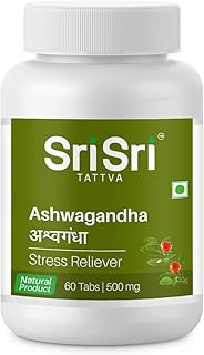 Sri Sri TATTVA shuddhta ka naam Ashwagandha 500Mg Tablet - 60 Count (Pack of 2)