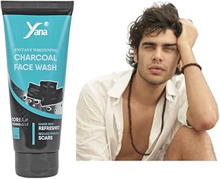 Yana Instant Brightening Activated Charcoal Face Wash Cleanser face for Joy full life | Charcoal Facewash For Boys