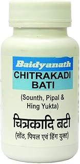 Baidyanath Asli Ayurved Chitrakadi Bati - 200 Tablets | Ayurvedic Herbal Supplement for Digestive Health