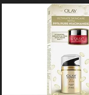 OLAY Day Cream Combo: Regenerist Microsculpting Mini Moisturiser 10g + Total Effects 7 in 1, Moisturiser (SPF 15) 50g (60 g)