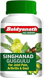 Baidyanath Singhanad Guggulu | Ayurvedic Formula for Joint Wellness | With Triphala, Guggulu | Supports Flexibility & Mobility | 80 Tablets